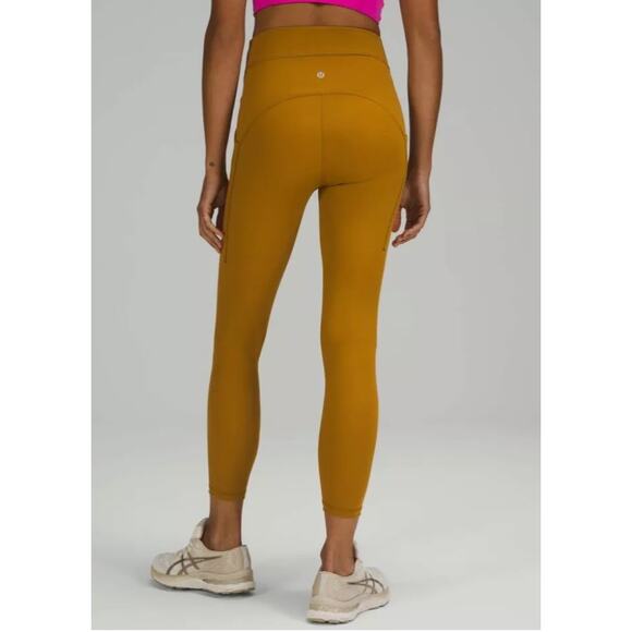 Lululemon Power Thru High-Rise Tight 25" Gold Spice‎ Size 2 Leggings - Picture 4 of 14